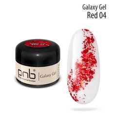 PNB Galaxy Gel, 04, 5 мл — гель для дизайну нігтів з глітером