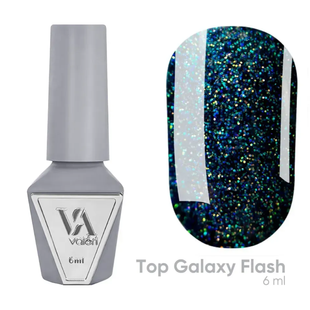 NEW Valeri Top Flash Galaxy, 6 мл &mdash; світловідбивний топ для гель-лаку