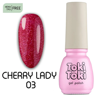 Toki-Toki Gel polish, Cherry Lady, CL03, 5 мл &mdash; гель-лак для нігтів