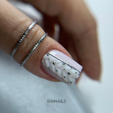 NAILSOFTHEDAY Gum Gel, Love is, White, 15 г — білий гель-жуйка для створення об’ємних дизайнів на нігтях