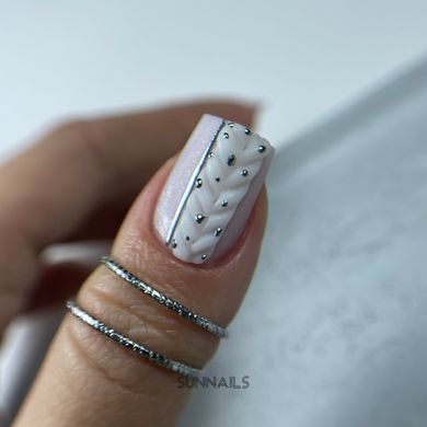 NAILSOFTHEDAY Gum Gel, Love is, White, 15 г — білий гель-жуйка для створення об’ємних дизайнів на нігтях