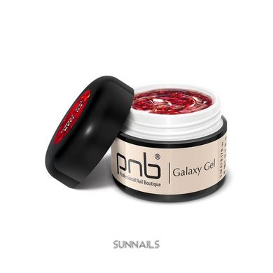 PNB Galaxy Gel, 04, 5 мл — гель для дизайну нігтів з глітером