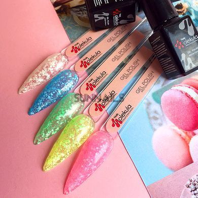 Nails Molekula Gel polish Marshmellow, M02, 6 мл &mdash; гель-лак для нігтів з пластівцями