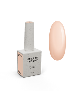 NAILSOFTHEDAY Cover Base New Formula Light Pigment, 44, 10 мл &mdash; легкопігментоване напівпрозоре персикове базове покриття