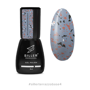 Siller Terrazzo Base, 04, 8 мл &mdash; база для гель-лаку з поталлю