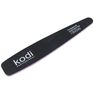 Kodi Professional Пилочка для нігтів 65, Конічної форми, 120/240 грит, колір: чорний