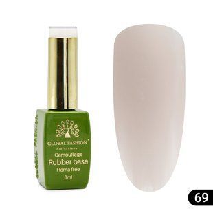 Global Fashion Hema free Base 69, 8 мл &mdash; камуфлююча база для нігтів
