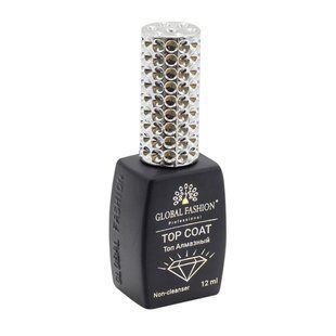 Global Fashion Diamond Top, 12 мл &mdash; топ для гель-лаку без липкого шару