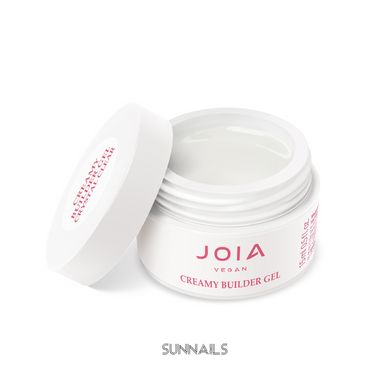 JOIA vegan Creamy Builder Gel, Crystal Clear, 15 мл — моделюючий гель для нігтів