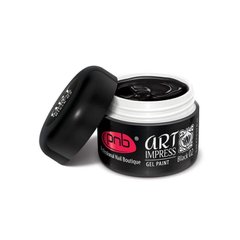 PNB Art Impress gel paint, 5 мл — гель-фарба для дизайну нігтів, чорна
