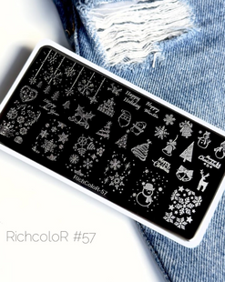 RichColor Пластина для стемпінгу, 057