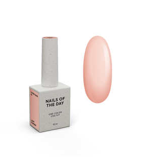 NAILSOFTHEDAY Cover Base New Formula Light Pigment, 45, 10 мл &mdash; легкопігментоване напівпрозоре нюдове базове покриття