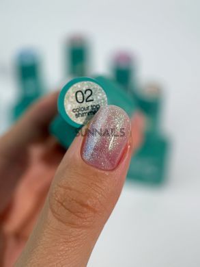 Siller Colour Top Shimmer, 02, 8 мл &mdash; камуфлюючий топ із блискітками