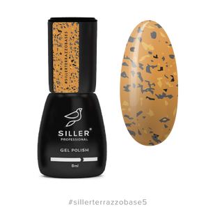 Siller Terrazzo Base, 05, 8 мл &mdash; база для гель-лаку з поталлю