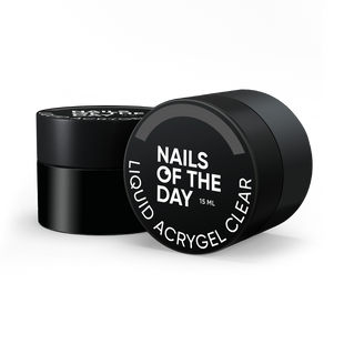 NAILSOFTHEDAY Liquid Acrygel, Clear, 15 мл &mdash; рідкий акригель нової формули для нігтів, прозорий