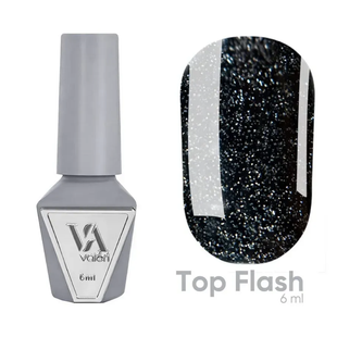 NEW Valeri Top Flash, 6 мл &mdash; світловідбивний топ для гель-лаку