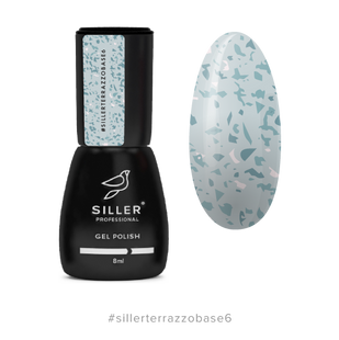 Siller Terrazzo Base, 06, 8 мл &mdash; база для гель-лаку з поталлю