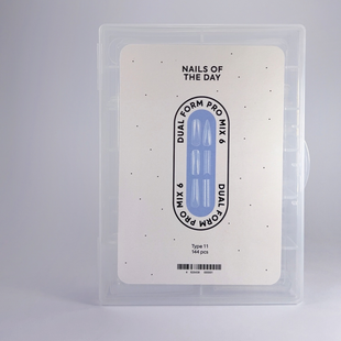 NAILSOFTHEDAY Набір верхніх форм для нарощення нігтів, Mix 6, Type 11 &mdash; 144 шт / 12 розмірів