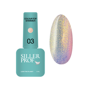 Siller Colour Top Shimmer, 03, 8 мл &mdash; камуфлюючий топ із блискітками