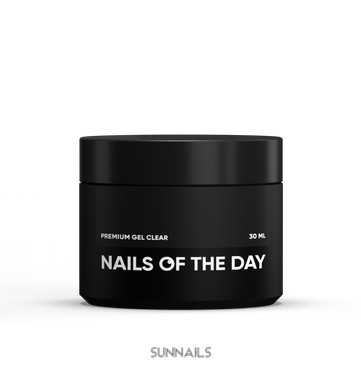 NAILSOFTHEDAY Premium gel, Clear, 30 мл — будівельний гель прозорий