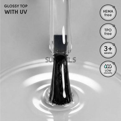 Shelly Топ без липкого шару з УФ фільтром Glossy Top With UV, 12 мл