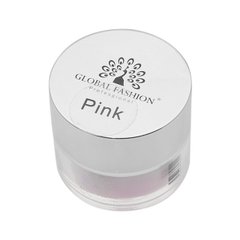 Global Fashion Acrylic Powder, рожева, 15 гр — акрилова пудра для зміцнення нігтів