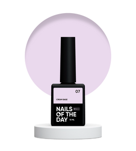 NAILSOFTHEDAY Cream base 07, 10 мл &mdash; кольорова база для чутливих нігтів