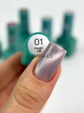 Siller Magic Cat Gel Polish, 01, 8 мл &mdash; гель-лак для нігтів з ефектом котяче око