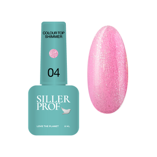 Siller Colour Top Shimmer, 04, 8 мл &mdash; камуфлюючий топ із блискітками