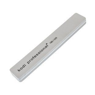 Kodi Professional Баф для нігтів прямокутний, 180/220 грит, колір: сірий