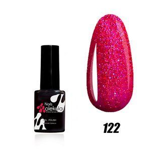 Nails Molekula Gel polish 122, 6 мл &mdash; гель-лак для нігтів, малинове мерехтіння