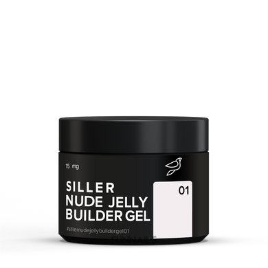 Siller Jelly Builder Gel, 01, 15 мл — гель-желе для нарощення нігтів в банці