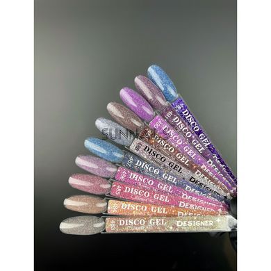 Designer Professional Disco gel polish, 485, 9 мл &mdash; світловідбивний гель-лак для нігтів