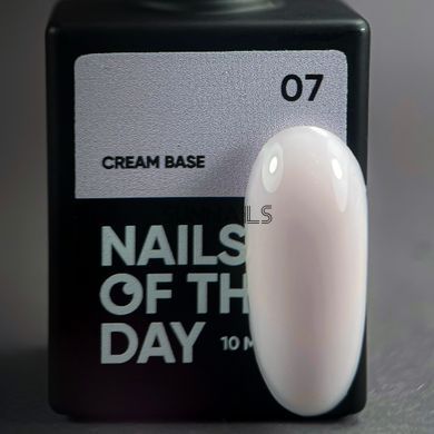 NAILSOFTHEDAY Cream base 07, 10 мл &mdash; кольорова база для чутливих нігтів