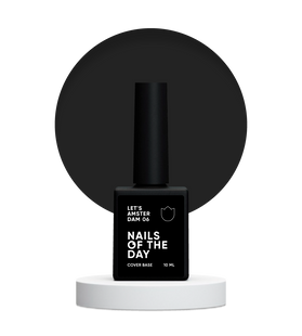 NAILSOFTHEDAY Let&rsquo;s Amsterdam Base, Black, 10 мл &mdash; чорна камуфлююча база для нігтів