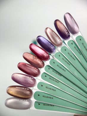 Siller Magic Cat Gel Polish, 02, 8 мл &mdash; гель-лак для нігтів з ефектом котяче око