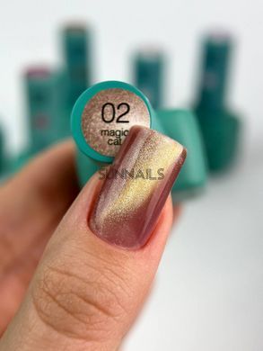 Siller Magic Cat Gel Polish, 02, 8 мл &mdash; гель-лак для нігтів з ефектом котяче око