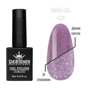 Designer Professional Disco gel polish, 486, 9 мл &mdash; світловідбивний гель-лак для нігтів