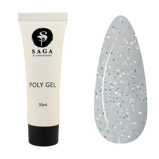 SAGA professional POLY GEL NEW, 09, 30 мл &mdash; полігель для нарощення нігтів