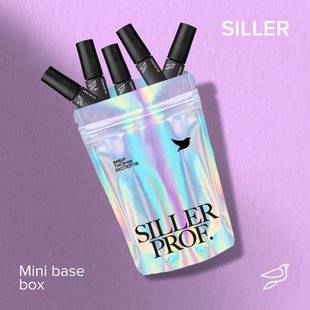 SILLER Mini base box — тестовий набір базових покриттів, 5 шт по 5 мл