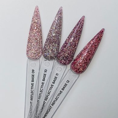 NAILSOFTHENIGHT Reflective base, 11 &mdash; камуфлююча світловідбиваюча база з шимером, 10 мл