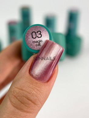 Siller Magic Cat Gel Polish, 03, 8 мл &mdash; гель-лак для нігтів з ефектом котяче око