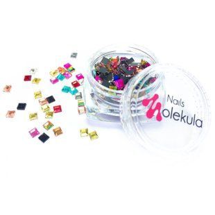 Nails Molekula Камінці &ldquo;Самоцвіти&rdquo; квадрат (100 шт)
