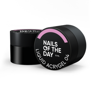NAILSOFTHEDAY Liquid Acrygel, 04, 15 мл &mdash; рідкий акригель нової формули для нігтів, молочно&ndash;білий