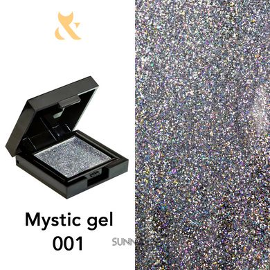 F.O.X Mystic Gel, 001, 5 мл — гель з шимером для дизайну нігтів