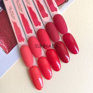 Nails Molekula Gel polish 024, 6 мл &mdash; гель-лак для нігтів, чероний класік