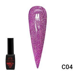 Global Fashion Disco gel polish, C04, 8 мл &mdash; гель-лак для нігтів світловідбивний