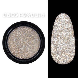 Світловідбивна пудра-втирання (втирка) Designer Professional Disco powder №6