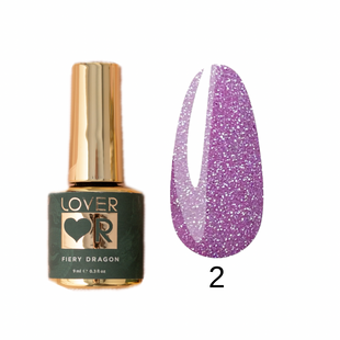 LOVER gel polish Fiery Dragon, 02, 9 мл &mdash; гель-лак для нігтів світловідбивний