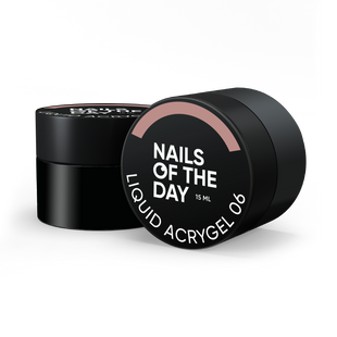 NAILSOFTHEDAY Liquid Acrygel, 06, 15 мл &mdash; рідкий акригель нової формули для нігтів, теплий нюдовий